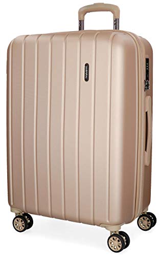 Movom Wood Mittlerer Koffer Beige 44,50x65x27,5 cms Hartschalen ABS TSA-Schloss 68L 3,8Kgs 4 Doppelräder Erweiterbar Movom Wood Mittlerer Koffer Beige 44,50x65x27,5 cms Hartschalen ABS TSA-Schloss 68L 3,8Kgs 4 Doppelräder Erweiterbar von MOVOM