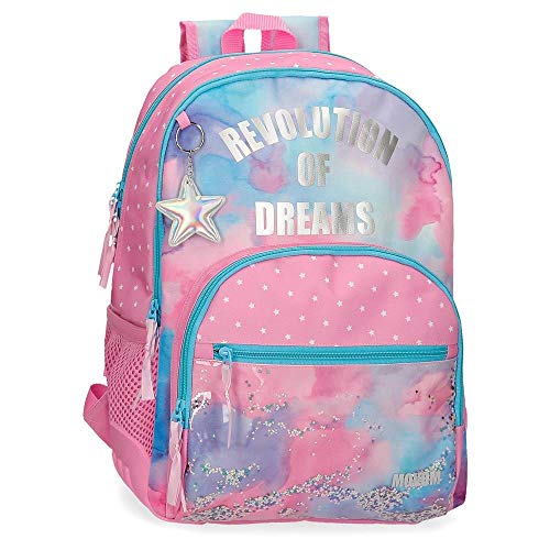 Movom Revolution Dreams Doppelfach-Rucksack An Trolley anpassbar Mehrfarbig 33x45x17 cms Polyester 25.25L Movom Revolution Dreams Doppelfach-Rucksack An Trolley anpassbar Mehrfarbig 33x45x17 cms Polyester 25.25L von MOVOM