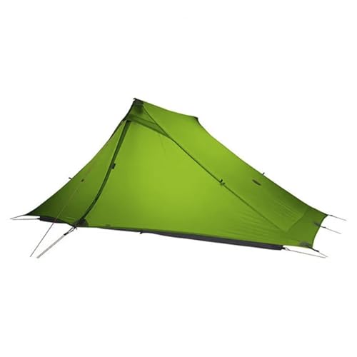 3FULGEAR Lanshan 2 Pro Zelt 2 Personen Ultraleichtes Campingzelt, 3/4-Jahreszeiten-Profizelt aus 20D Silnylon ohne Stangen für Camping, Klettern, Wandern (Green 2 Pro, 3 Season) von MOXIHIKE