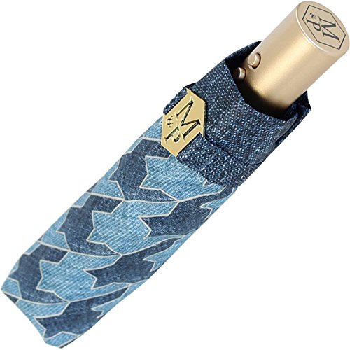 M&P Damen Taschenschirm mit Auf-Zu Automatik - Jeans Pepita M&P Damen Taschenschirm mit Auf-Zu Automatik - Jeans Pepita von MP