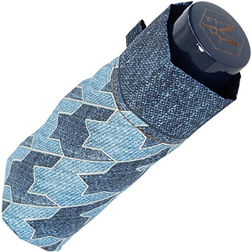 M&P Super-Mini Damen Taschenschirm klein leicht mit extra großem Dach - Jeans Pepita M&P Super-Mini Damen Taschenschirm klein leicht mit extra großem Dach - Jeans Pepita von MP