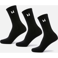 MP Crew-Socken Unisex (3er Pack) — Schwarz - UK 6-8 von MP