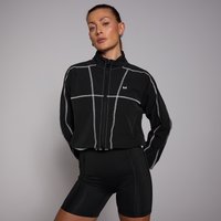 MP Damen Tempo Cropped-Windjacke mit Kontrastnaht – Schwarz - XXL MP Damen Tempo Cropped-Windjacke mit Kontrastnaht – Schwarz - XXL von MP