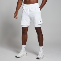 MP Herren 2-in-1-Trainingsshorts — Weiß - M MP Herren 2-in-1-Trainingsshorts — Weiß - M von MP