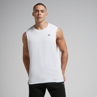 MP Herren Rest Day Tanktop mit tiefem Armausschnitt – Weiß - L von MP