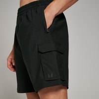 MP Herren Tempo Gewebte Cargo Shorts – Schwarz - XXL von MP