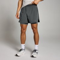 MP Men's Velocity 5 Inch 2 in 1 Shorts - Dark Grey - XS MP Men's Velocity 5 Inch 2 in 1 Shorts - Dark Grey - XS von MP