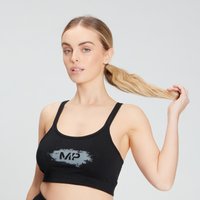 MP Women's Chalk Graphic Sports Bra - Black - S von MP