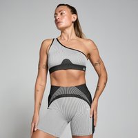 MP Damen Contrast Rib Nahtloser Sport-BH – Schwarz/Grau - L MP Damen Contrast Rib Nahtloser Sport-BH – Schwarz/Grau - L von MP