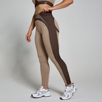 MP Damen Contrast Rib Nahtlose Leggings – Kaschmir/Espresso - M von MP