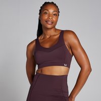 MP Damen Tempo Ultra Geklebter Sport-BH – Schokolade-Beere - S von MP