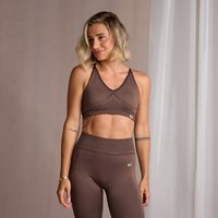MP Damen Nahtloser Sport-BH mit V-Ausschnitt – Kaffee - S MP Damen Nahtloser Sport-BH mit V-Ausschnitt – Kaffee - S von MP