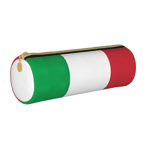 Federmäppchen mit italienischer Flagge, niedliches Federmäppchen aus Leder, Make-up-Tasche für Geldbörse, Federmäppchen von MQGMZ