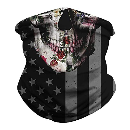 MQODLFP Nahtlose Rave Gesichts Maske Bandana Hals Gamasche Maske Kopf Bedeckung Sport Motorrad Frauen MäNner Gesichts Schal 3 von MQODLFP