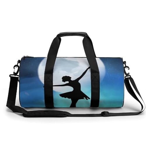 Ballett-Tanz Sport Duffel Bag Sporttasche Reisetasche Handgepäck Tasche Schwimmtasche Weekender Bag 45x23x23cm von MQRBFLM