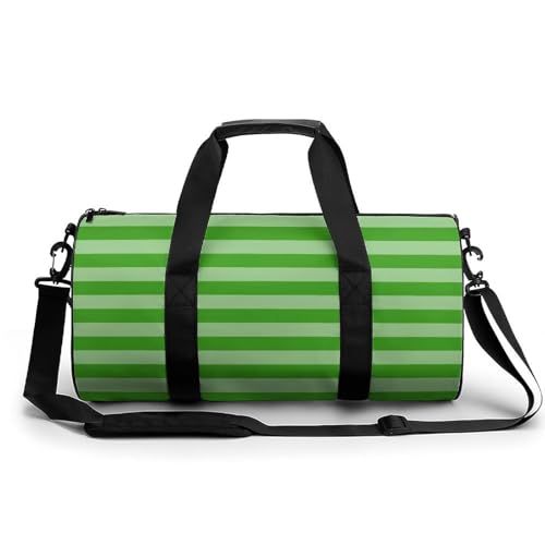 Wassermelone Grün Gestreift Sport Duffel Bag Sporttasche Reisetasche Handgepäck Tasche Schwimmtasche Weekender Bag 45x23x23cm von MQRBFLM