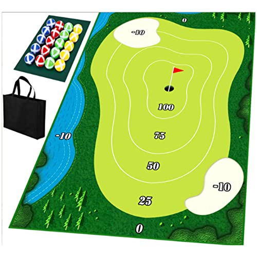 Tragbares Indoor/Outdoor Golf Trainingsset mit Spiel- und Abschlagmatte - Inklusive 16 Golfbällen Tragbares Indoor/Outdoor Golf Trainingsset mit Spiel- und Abschlagmatte - Inklusive 16 Golfbällen von MRLTOP