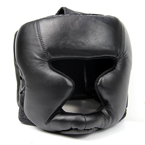 MRNHA Schwarze Gute Kopfbedeckung Kopfschutz Trainingshelm Kickboxen Schutzausruestung von MRNHA