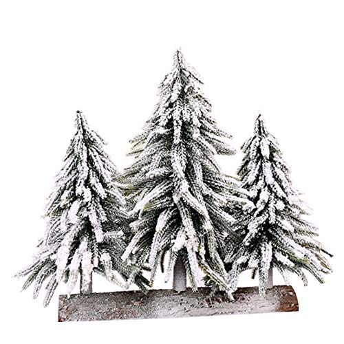 MRYFODA YIQIANJ Künstlicher Mini-Weihnachtsbaum – fallender Schneebaum, Weihnachtsbaum-PVC-Material, verschlüsselter Weihnachtsbaum, Klassische realistische natürliche Zweige, kleine von MRYFODA