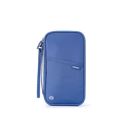 MSAONPRNICE Reisebrieftasche für Familienpasshalter, wasserdicht, Dokumentenmappe, Organizer, Reisezubehör, Abdeckung, Dokumententasche, Kartenhalter, blau, Einheitsgröße von MSAONPRNICE