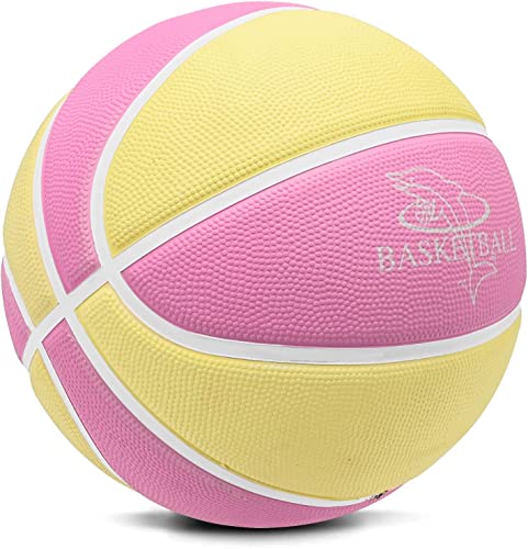 Basketball Größe 5,basketball für kinder,Mini Basketball Größe 3 ideal auf die Jugend Kinderhände,Outdoor basketball Gummi Rosa 3 Basketball Größe 5,basketball für kinder,Mini Basketball Größe 3 ideal auf die Jugend Kinderhände,Outdoor basketball Gummi Rosa 3 von MSCYAE