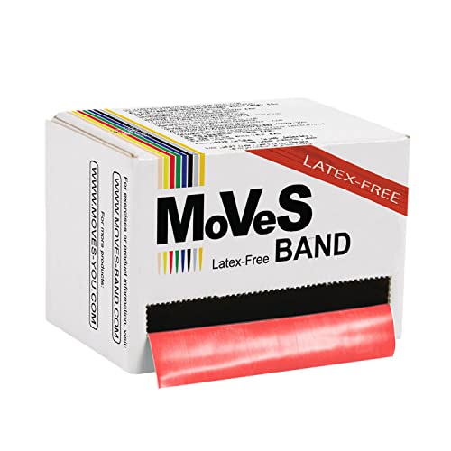 MoVeS Band LATEX-FREE mittel 5.5 m Resistance Exercise Band mit Snap Stop von MSD-Band