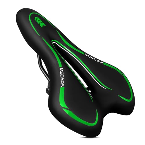 Neu Sattel für Heimtrainer, Gel Sattel Herren Extra Weich, Komfort Fahrradsattel Damen Herren MTB Fahrrad Sattel für Spinning Bike Bequemer Kinder Fahrradsattel Mountainbike Sattel(Dunkelgrün) Neu Sattel für Heimtrainer, Gel Sattel Herren Extra Weich, Komfort Fahrradsattel Damen Herren MTB Fahrrad Sattel für Spinning Bike Bequemer Kinder Fahrradsattel Mountainbike Sattel(Dunkelgrün) von MSDADA