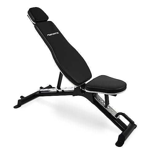 MSPORTS Hantelbank Premium Multifunktion mit verstellbarer Schrägbank - Fitnessbank bis zu 200kg Sport Hantelbank MSPORTS Hantelbank Premium Multifunktion mit verstellbarer Schrägbank - Fitnessbank bis zu 200kg Sport Hantelbank von MSPORTS