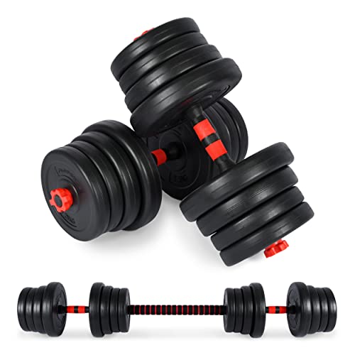 MSPORTS Hantelset Premium 2in1 - Kurzhanteln + Langhanteln verstellbar 20, 30 oder 40 kg - Hanteln Set Dumbbell mit Verbindungsstahlrohr und Gewichten (20 kg) MSPORTS Hantelset Premium 2in1 - Kurzhanteln + Langhanteln verstellbar 20, 30 oder 40 kg - Hanteln Set Dumbbell mit Verbindungsstahlrohr und Gewichten (20 kg) von MSPORTS