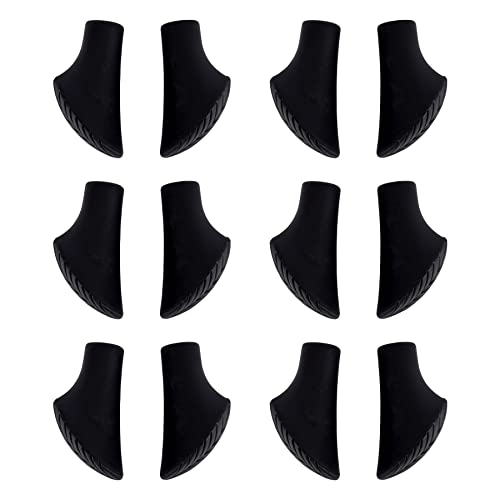 Nordic Walking - Trekking Pads - 12 Stück / 6 Paar - für alle gängigen Modelle - Asphalt - Pads für Nordic Walking Stöcke (12 Stück / 6 Paar) von MSPORTS