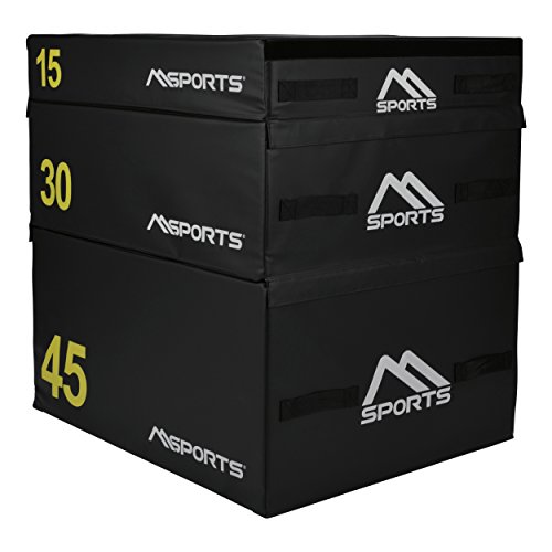 MSPORTS Plyo Box Professional 3-teilig | Jump Box Set • Plyo Box • Sprungbox • plyometrisches Training (Set komplett - 90 x 75 x 90 cm) von MSPORTS
