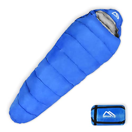 MSPORTS Schlafsack Premium Outdoor inkl. Tragegurt - Königsblau, 300 GSM - Herbst/Winter Camping, Reise, Festival – Warm Mumienschlafsack MSPORTS Schlafsack Premium Outdoor inkl. Tragegurt - Königsblau, 300 GSM - Herbst/Winter Camping, Reise, Festival – Warm Mumienschlafsack von MSPORTS