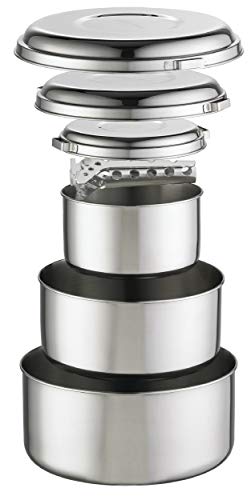 MSR (Mountain Safety Research) Kochgeschirr Alpine 4 Pot Set, Silver, One size, 21721 von MSR