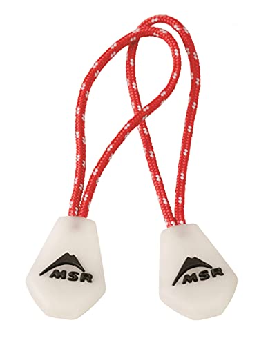Msr - Night Glow Zipper Pull 2 Stück, rot/weiß Msr - Night Glow Zipper Pull 2 Stück, rot/weiß von MSR