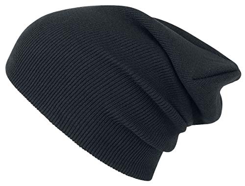 MSTRDS Beanie Basic Flap Long Version, Black, one size von Urban Classics