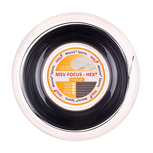 MSV Saitenrolle Focus-HEX Plus 25, Schwarz, 200 m, 0355260135700010 MSV Saitenrolle Focus-HEX Plus 25, Schwarz, 200 m, 0355260135700010 von MSV