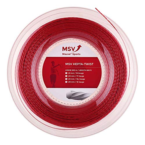 MSV Saitenrolle Hepta Twist, Rot, 200 m, 0355000133300010 MSV Saitenrolle Hepta Twist, Rot, 200 m, 0355000133300010 von MSV