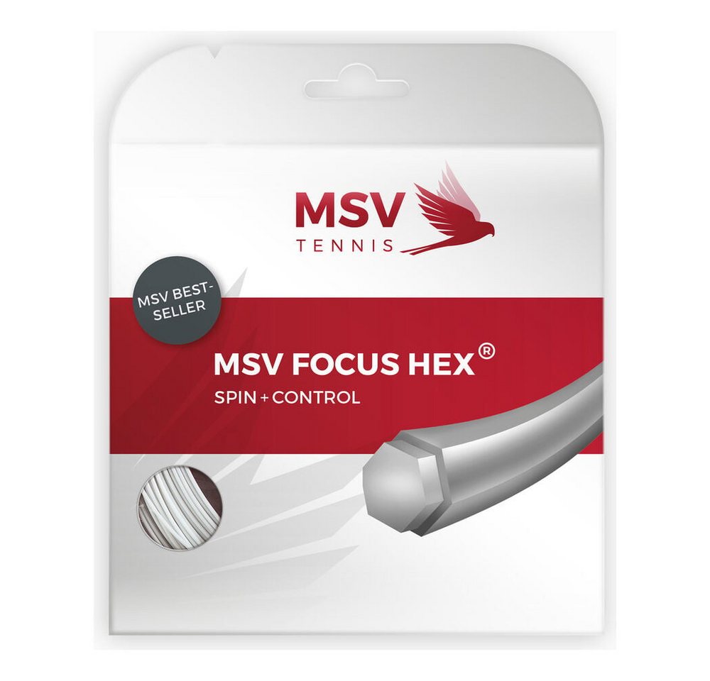 MSV Tennissaite Focus-HEX 12m weiß von MSV