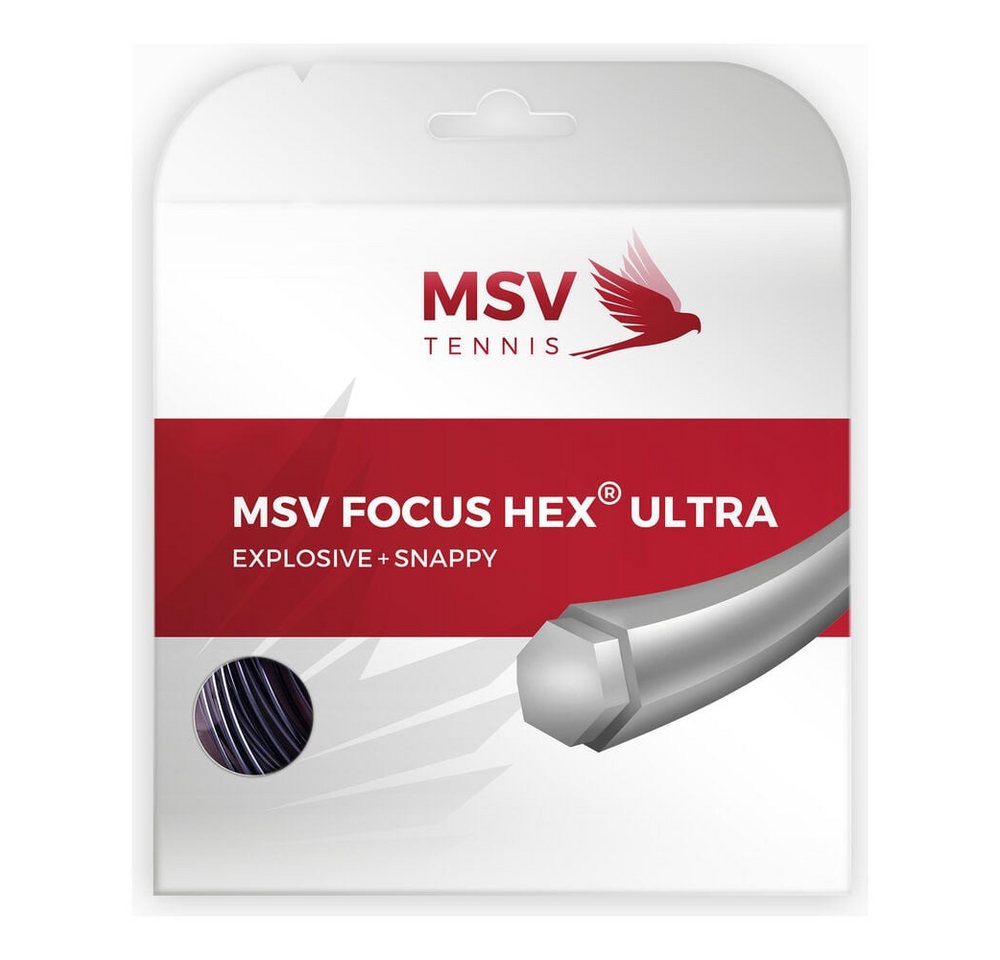 MSV Tennissaite Focus-HEX Ultra 12,2m schwarz von MSV