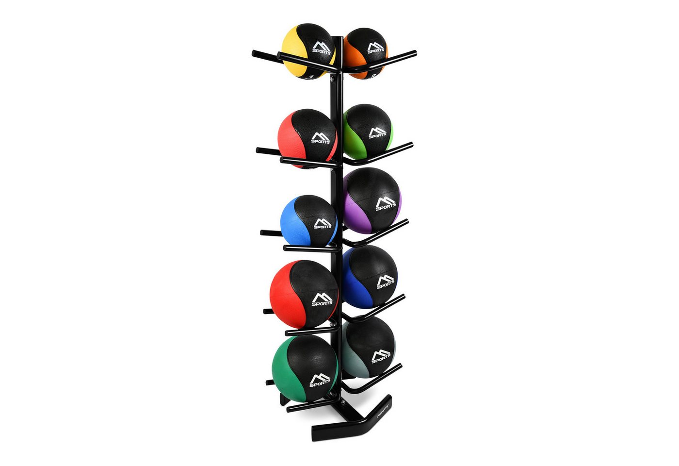 MSports® Medizinball MSPORTS Medizinball Rack I für 10 Gymnastikbälle von MSports®