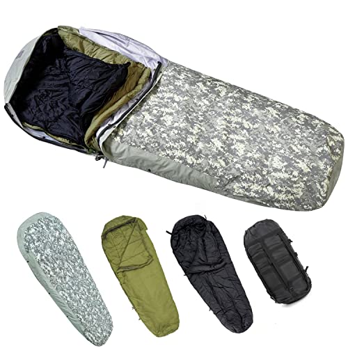 MT Army Military Modular Schlafsäcke System Mehrlagig mit Bivy Cover für alle Jahreszeiten UCP von MT