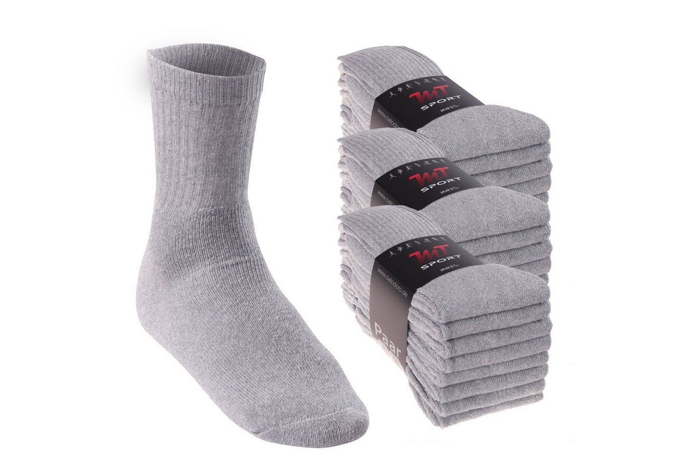 MT Tennissocken Sport- & Freizeitsocken Damen/Herren (8-32 Paar) Tennissocken (24-Paar) von MT