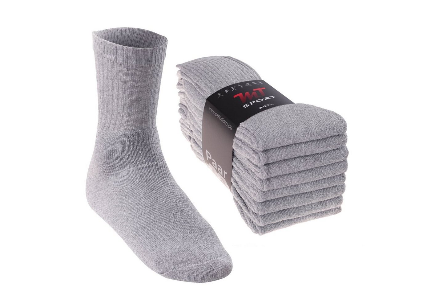 MT Tennissocken Sport- & Freizeitsocken Damen/Herren (8-32 Paar) Tennissocken (8-Paar) von MT