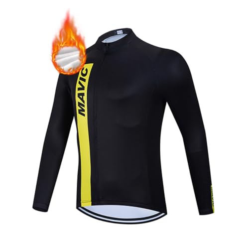 MTBHW Winter Fahrradtrikot Herren Langarm Fleece Fahrradbekleidung für Rennräder von MTBHW