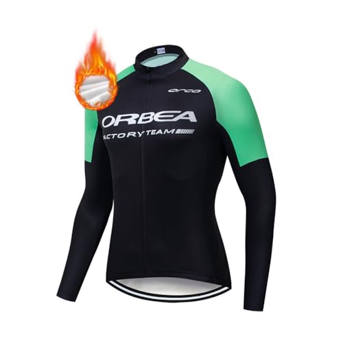 MTBHW Winter Fahrradtrikot Herren Langarm Fleece Fahrradbekleidung für Rennräder von MTBHW