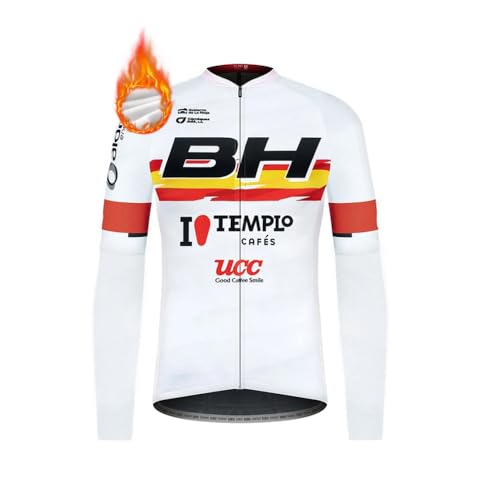 Pro Team MTB Trikot Langarm für Herren Warmes Fahrradtrikot von MTBHW