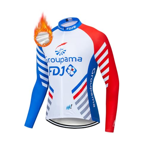 Pro Team MTB Trikot Langarm für Herren Warmes Fahrradtrikot von MTBHW