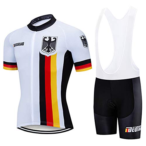 Radtrikot Set Herren Atmungsaktiv Elastische Fahrradbekleidung Herren für Radfahren MTB von MTBHW