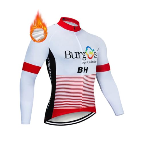 Team Winter Fahrradtrikot Männer mit Durchgehendem Reißverschluss von MTBHW