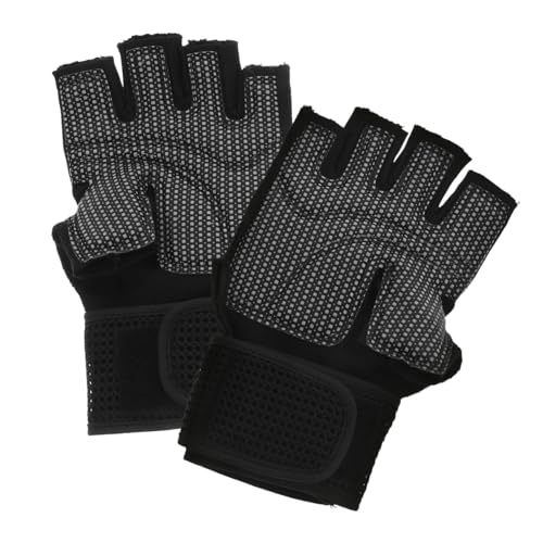 MUCKLILY Professionelle Fitness Handschuhe Halbfinger Für Bodybuilding Und Gewichtheben Atmungsaktive Und Schützende Trainingshandschuhe Für Erwachsene Größe M von MUCKLILY